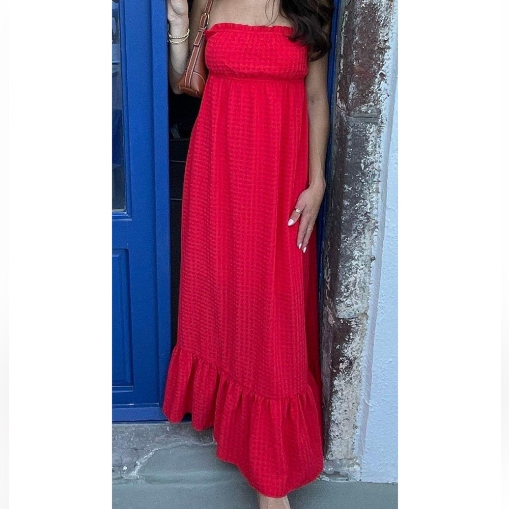 Red Maxi Sun Dress